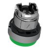 Picture of Harmony XB4, Push button head, metal, projecting, green, 22mm, spring return, unmarked