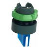 Picture of Head for illuminated selector switch, Harmony XB5, universal LED,  blue handle, 22mm, 3 positions, stay put