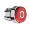 Picture of Projecting push button head 40mm, Harmony XB4, metal, red, 22mm, spring return, marked O