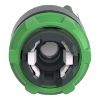 Picture of Head for illuminated selector switch, Harmony XB5, universal LED,  green handle, 22mm, 2 positions, spring return