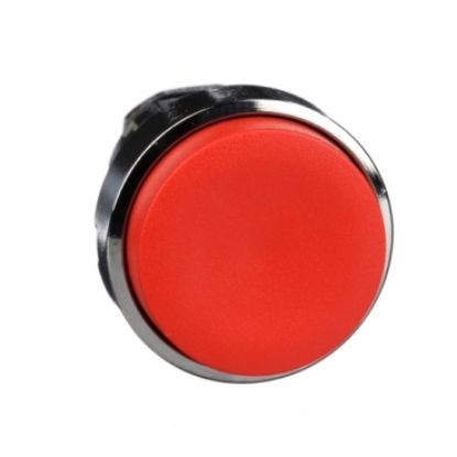 Picture of Harmony XB4, Push button head, metal, projecting, red, 22mm, spring return, unmarked