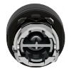 Picture of Harmony XB4, Push button head, metal, flush, black, 22mm, spring return, coloured boot, unmarked