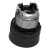Picture of Harmony XB4, Push button head, metal, flush, black, 22mm, spring return, coloured boot, unmarked