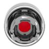 Picture of Head for non illuminated push button, Harmony XB4, red flush, 22mm, spring return, clear boot, unmarked