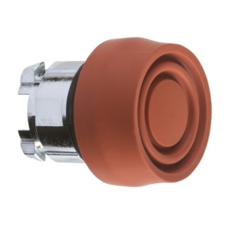 Picture of Harmony XB4, Head for non illuminated push button, red flush pushbutton Ø22 mm spring return unmarked