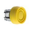 Picture of Harmony XB4, Head for non illuminated push button, yellow flush pushbutton Ø22 mm spring return unmarked