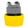 Picture of Harmony XB4, Head for non illuminated push button, yellow flush pushbutton Ø22 mm spring return unmarked