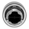 Picture of Head for non illuminated push button, Harmony XB4, metal, flush, green, 22mm, spring return, booted, unmarked