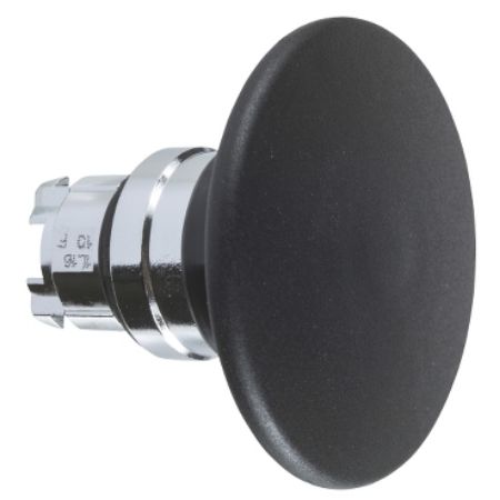 Picture of Head for non illuminated pushbutton, Harmony XB4, mushroom 60mm, metal, black, 22mm, spring return