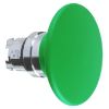 Picture of Head for non illuminated pushbutton, Harmony XB4, mushroom 60mm, metal, green, 22mm, spring return