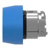 Picture of Harmony XB4, Head for non illuminated push button, blue flush pushbutton Ø22 mm spring return unmarked