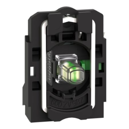 Picture of Harmony XB5, Complete body/contact assembly and light block,universal LED, 1NO, 230...240V