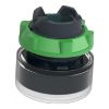 Picture of Head for illuminated push button, Harmony XB5, blue flush, 22mm, universal LED, spring return, unmarked