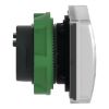 Picture of Head for pilot light, Harmony XB5, square white, 22mm, with plain lens, universal LED