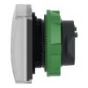 Picture of Head for pilot light, Harmony XB5, square white, 22mm, with plain lens, universal LED
