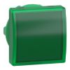 Picture of Head for pilot light, Harmony XB5, square green, 22mm, with plain lens, universal LED