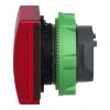 Picture of Head for pilot light, Harmony XB5, square red, 22mm, with plain lens, universal LED