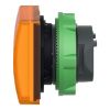 Picture of Head for pilot light, Harmony XB5, square orange, 22mm, with plain lens, universal LED