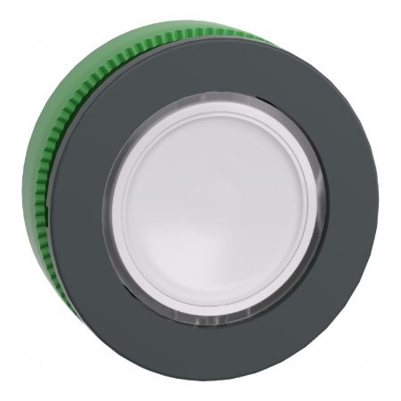 Picture of Head for illuminated push button, Harmony XB5, antimicrobial, plastic, white flush mounted, 30mm, universal LED,