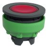 Picture of Head for illuminated push button, Harmony XB5, antimicrobial, plastic, red flush mounted, 30mm, universal LED,