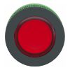 Picture of Head for illuminated push button, Harmony XB5, antimicrobial, plastic, red flush mounted, 30mm, universal LED,