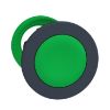Picture of Antimicrobial Flush mounted push button head, Harmony XB5, plastic, green, 30mm, spring return, unmarked
