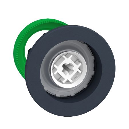 Picture of Antimicrobial Flush mounted push button head, Harmony XB5, plastic, without cap, 30mm, spring return