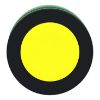 Picture of Antimicrobial Flush mounted push button head, Harmony XB5, plastic, yellow, 30mm, spring return, unmarked