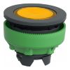 Picture of Head for illuminated push button, Harmony XB5, antimicrobial, plastic, yellow flush mounted, 30mm, universal LED,