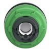 Picture of Head for pilot light, Harmony XB5, antimicrobial, plastic, green, 30mm, universal LED, plain lens
