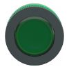 Picture of Head for pilot light, Harmony XB5, antimicrobial, plastic, green, 30mm, universal LED, plain lens
