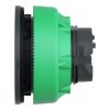 Picture of Head for pilot light, Harmony XB5, antimicrobial, plastic, green, 30mm, universal LED, plain lens
