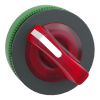 Picture of Head for illuminated selector switch, Harmony XB5, plastic, red handle, universal LED, 2 positions, stay put