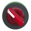 Picture of Head for illuminated selector switch, Harmony XB5, plastic, red handle, universal LED, 2 positions, stay put