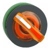 Picture of Head for illuminated selector switch, Harmony XB5, plastic, orange handle, universal LED, 2 positions, stay put