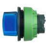 Picture of Head for illuminated selector switch, Harmony XB5, plastic, blue handle, universal LED, 2 positions, stay put