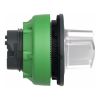 Picture of Head for illuminated selector switch, Harmony XB5, plastic, white handle, universal LED, 2 positions, spring return