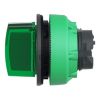 Picture of Head for illuminated selector switch, Harmony XB5, plastic, green handle, universal LED, 3 positions, to center