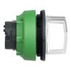 Picture of Head for illuminated selector switch, Harmony XB5, plastic, white handle, universal LED, 3 positions, left to center