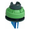 Picture of Head for illuminated selector switch, Harmony XB5, plastic, blue handle, universal LED, 3 positions, left to center
