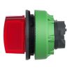 Picture of Head for illuminated selector switch, Harmony XB5, plastic, red handle, universal LED, 3 positions, right to center