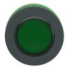 Picture of Head for illuminated push button, Harmony XB5, antimicrobial, green, white, 30mm, universal LED, plain lens