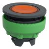 Picture of Head for illuminated push button, Harmony XB5, antimicrobial, plastic, orange, 30mm, universal LED, plain lens
