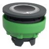 Picture of Head for illuminated push button, Harmony XB5, plastic, white flush mounted, 30mm, universal LED, illuminated ring