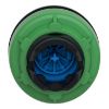 Picture of Antimicrobial Flush mounted push button head, Harmony XB5, plastic, blue, 30mm, spring return, unmarked