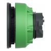 Picture of Head for illuminated push button, Harmony XB5, antimicrobial, plastic, white, 30mm, universal LED, plain lens