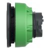 Picture of Head for illuminated push button, Harmony XB5, plastic, orange flush mounted, 30mm, universal LED, illuminated ring