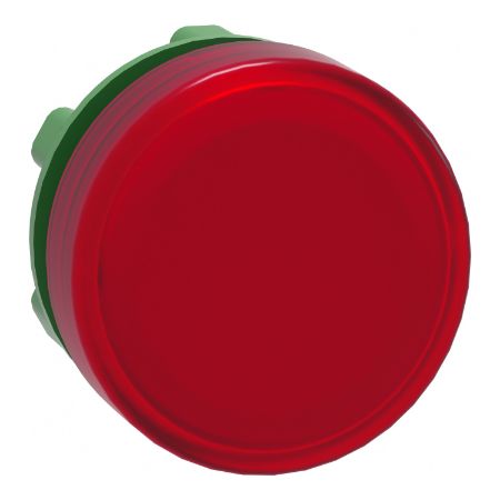 Picture of Harmony XB5, Head for Pilot light, plastic, red, 22mm, universal LED, plain lens