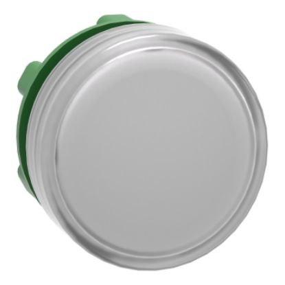 Picture of Harmony XB5, Head for Pilot light, plastic, white, 22mm, universal LED, plain lens