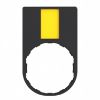 Picture of Legend holder 30x50mm, Harmony XB4, plastic, with legend 18x27mm, 1 white side, 1 yellow side, unmarked